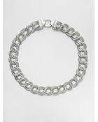 David Yurman Sterling Silver Double Chain Link Necklace - Lyst