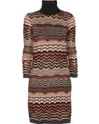 M Missoni Zigzag Crochet-Knit Sweater Dress - Lyst