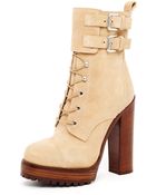 Michael Kors Laceup Buckle Boot - Lyst