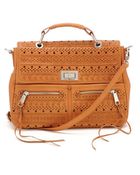 Rebecca Minkoff Perf Weave Lyric Satchel - Lyst