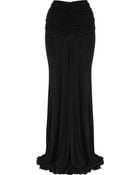Rick Owens Lilies Ruched Jersey Maxi Skirt - Lyst