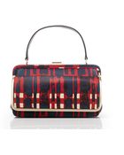 Tory Burch Plaid Leather Frame Bag - Lyst