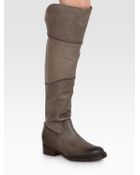 Alberto Fermani Leather Overtheknee Boots - Lyst