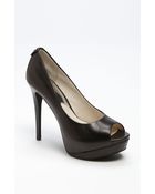 MICHAEL Michael Kors Josie Peep Pump - Lyst