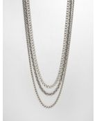 David Yurman Multirow Chain Necklace - Lyst