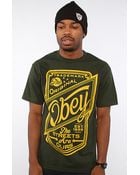 Obey The Streets Are Ours Basic Tee in Heather Green - Lyst