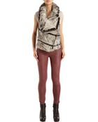 Helmut Lang Flux Fur Vest - Lyst
