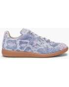 Maison Martin Margiela Suede Python Print Sneakers - Lyst
