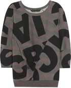 Marc By Marc Jacobs Printed Cotton Jersey Sweatshirt - Lyst