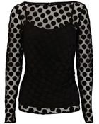 Coast Vanessa Spot Mesh Top - Lyst