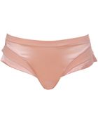La Perla Rosewood Silk Satin Hanami Shorts - Lyst