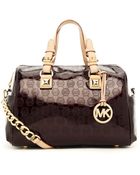 MICHAEL Michael Kors Grayson Medium Monogram Satchel - Lyst