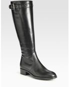 Tod's Leather Knee High Boots - Lyst