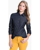Pendleton Denim Shirt - Lyst