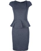 Alice + Olivia Peplum Dress - Lyst