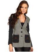 Love Moschino Pied De Puol Dyed Yarn Jacket - Lyst