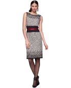 Oscar de la Renta Sequin Embroidered Sleeveless Dress - Lyst