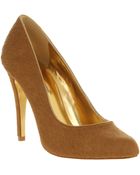Ted Baker Sagsa Court Shoe Tan Pony - Lyst