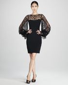 Notte By Marchesa Lace Overlay Bateau Cocktail Dress - Lyst