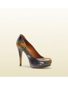 Gucci Betty High Heel Platform Pump - Lyst
