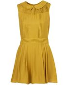 Topshop Pleat Playsuit - Lyst