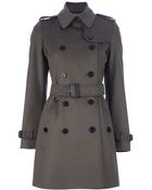 Burberry Brit Double Breasted Trench Coat - Lyst