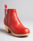 Swedish Hasbeens Clog Booties Zip It Emy - Lyst