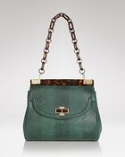 Tory Burch Shoulder Bag Lizard Resin Frame - Lyst