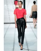 Jason Wu Leather Stovepipe Pants - Lyst