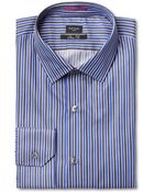Paul Smith Slim Fit Striped Cotton Shirt - Lyst