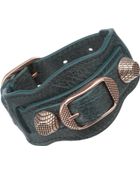 Balenciaga Arena Giant Rose Gold Bracelet - Lyst