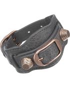 Balenciaga Arena Giant Rose Gold Bracelet - Lyst