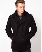 Ben Sherman Melton Pea Coat - Lyst