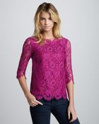 Madison Marcus Elegance Lace Top - Lyst