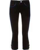 Isabel Marant Bauer Cropped Velvet Skinny Pants - Lyst