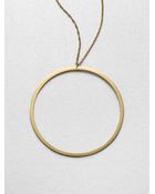 Jennifer Zeuner Circle Pendant Necklace - Lyst