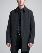Burberry Brit Wool Blend Coat - Lyst