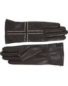 Givenchy Studded Cross Leather Gloves - Lyst