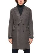 Boglioli Wool Silk Blend Coat - Lyst