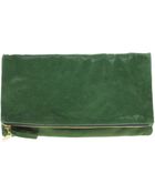Clare Vivier Green Foldover Clutch - Lyst