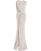 Elie Saab Sleeveless Long Jersey Gown - Lyst
