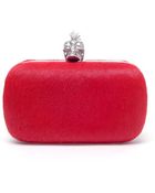 Alexander McQueen Ponyskin and Swarovski Crystal Box Clutch - Lyst