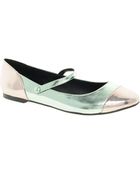 Asos Asos Leap Of Faith Metallic Ballet Flats - Lyst