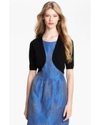 Lela Rose Silk Shrug - Lyst