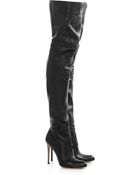 Altuzarra Embroidered Leather Thigh Boots - Lyst