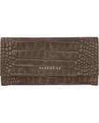 Givenchy Crocstamped Pandora Continental Wallet - Lyst