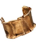 L'Agence Brass Folded Metal Cuff - Lyst