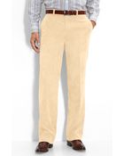 Linea Naturale Microaire Flat Front Corduroy Trousers - Lyst