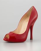 Christian Louboutin Maryl Patent Red Sole Pump - Lyst
