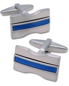 Kenneth Cole Reaction Brushed Enamel Cufflinks - Lyst